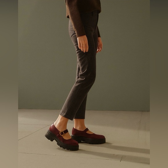 Madewell Shoes - Madewell-“Freya” Chunky Lugsole Mary Janes in Dark Cabernet, Size 7 1/2, GUC